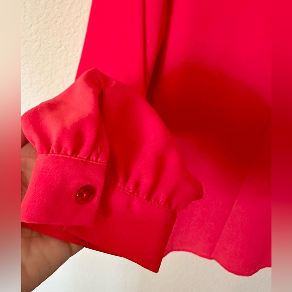 Violet + Claire Red Elegant Blouse - Picture 4 of 6